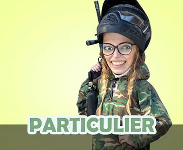 joueur au paintball parc de pomponne, formule particulier